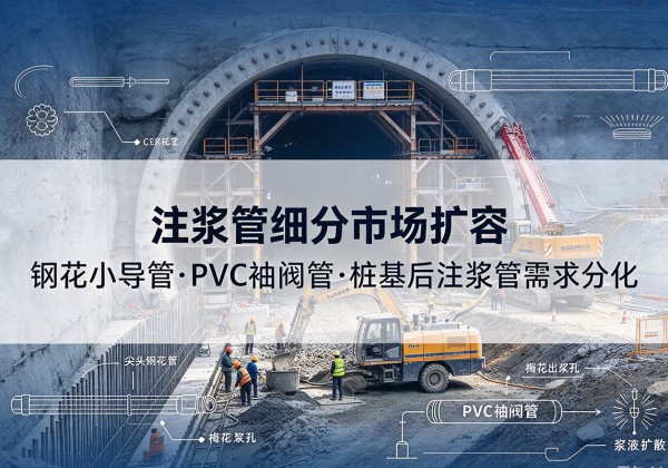 休宁注浆管细分市场扩容，隧道钢花小导管、PVC 袖阀管、桩基后注浆管需求分化